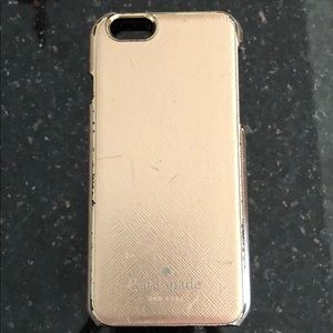 Kate Spade rose gold iPhone 6/6s/7 phone case